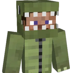 Dinosteak Minecraft avatar bust