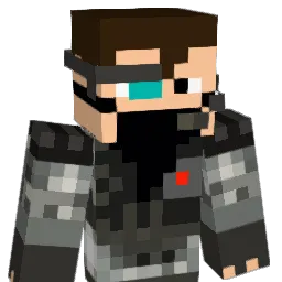 Distressed Minecraft avatar bust