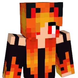 EPICFIREGIRL Minecraft avatar bust
