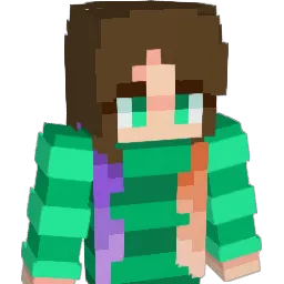 Emzerald Minecraft avatar bust