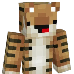FiyaTiger Minecraft avatar bust