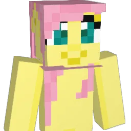 Flootershy Minecraft avatar bust