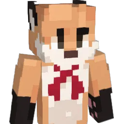 FluffedUpFox Minecraft avatar bust