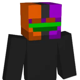 FoxBlueRed Minecraft avatar bust
