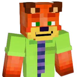 FoxyFurReal Minecraft avatar bust