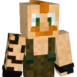 Gingeren Minecraft avatar bust