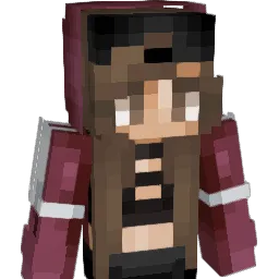 GirlFire Minecraft avatar bust