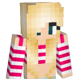Girlcrash Minecraft avatar bust
