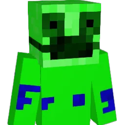 GliFrog Minecraft avatar bust