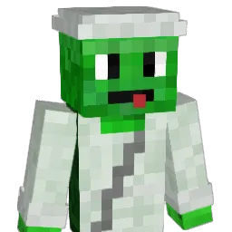 Glibered Minecraft avatar bust