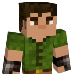 GoldieRex Minecraft avatar bust