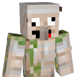 Golemiarz Minecraft avatar bust