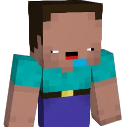 Graescale Minecraft avatar bust