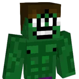 Greenbag Minecraft avatar bust
