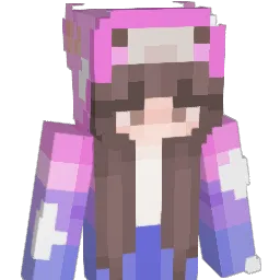 Himikawa Minecraft avatar bust