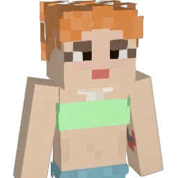 Hottieoverlord Minecraft avatar bust