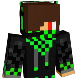 Hvidt Minecraft avatar bust