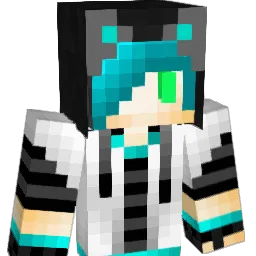 HyenaDog Minecraft avatar bust
