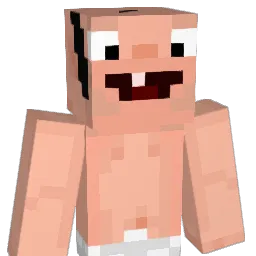 Hypernized Minecraft avatar bust