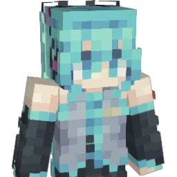 IdolGirl Minecraft avatar bust