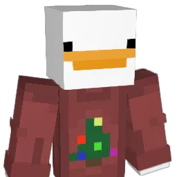 Imagined Minecraft avatar bust
