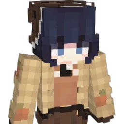 Imprented Minecraft avatar bust