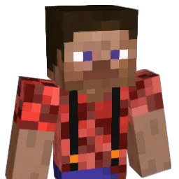JOP200507 Minecraft avatar bust