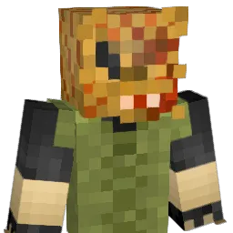 Jackypooooo Minecraft avatar bust