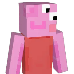 Jumbing Minecraft avatar bust