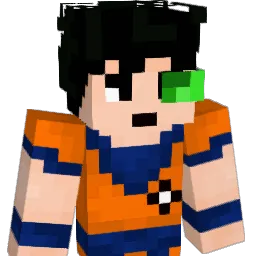 Kakarotinho Minecraft avatar bust