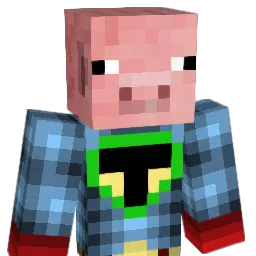 Karton Minecraft avatar bust