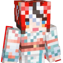 Kiatniss Minecraft avatar bust