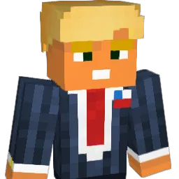 King_Trump Minecraft avatar bust