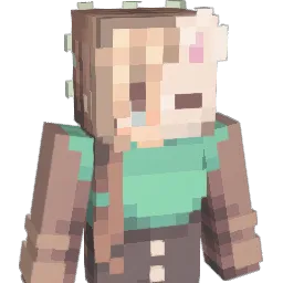 LeafyBunnie Minecraft avatar bust