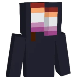 Lesbianing Minecraft avatar bust