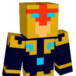 Levitational Minecraft avatar bust