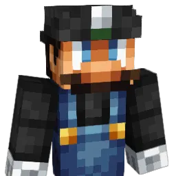 Luigi Minecraft avatar bust