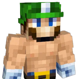 Luigiagent Minecraft avatar bust