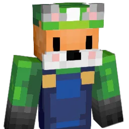 Luigifox Minecraft avatar bust