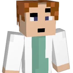 Lyophilized Minecraft avatar bust