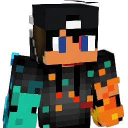 MCFireBlue Minecraft avatar bust
