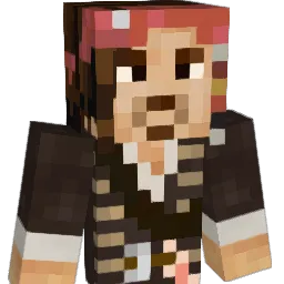 Manged Minecraft avatar bust