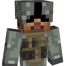 Marine Minecraft avatar bust