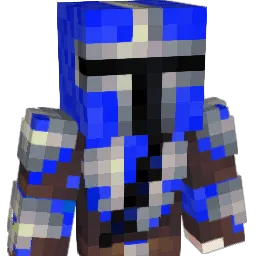 Megamman Minecraft avatar bust