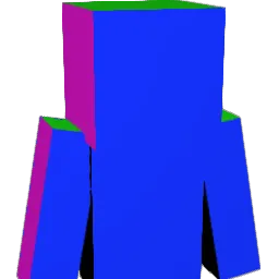 Microchipped Minecraft avatar bust