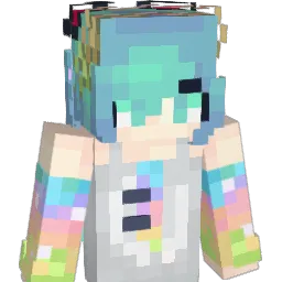 MikuBlu_ Minecraft avatar bust
