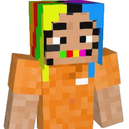Minimalistc Minecraft avatar bust