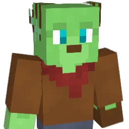 MintWolf Minecraft avatar bust