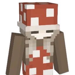 Mooshroomhead Minecraft avatar bust