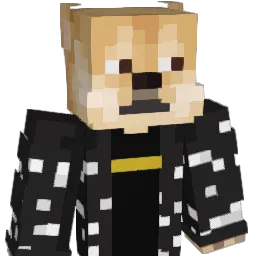 MrDogecoin Minecraft avatar bust